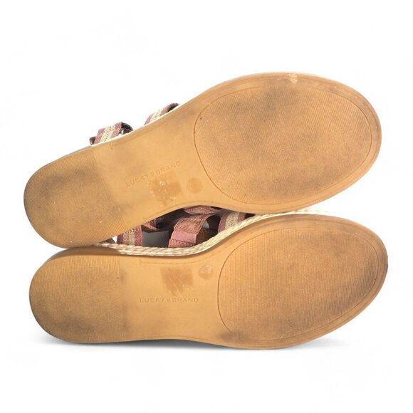 Lucky Brand Emliey Gladiator Strappy Platform Sandals "Antler" Women's 8.5M - Picture 8 of 10